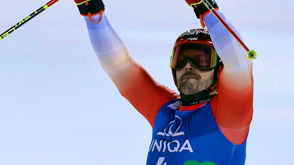 Loïc Meillard shows an outstanding second run in Schladming.