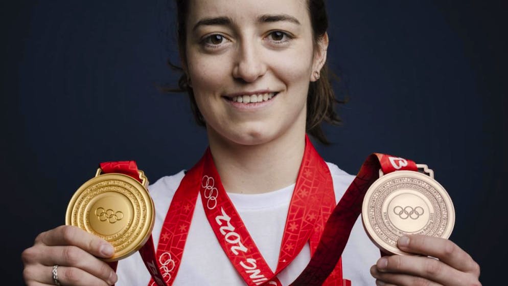 Was machen die Schweizer Medaillengewinner von 2022 heute? - Gallery. Freestyle-Skifahrerin Mathilde Gremaud gewann vor vier Jahren Gold und Bronze