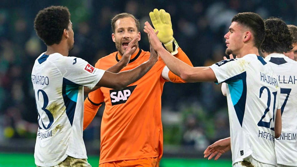 Things are going very well for Albian Hajdari (right) and Hoffenheim so far this year