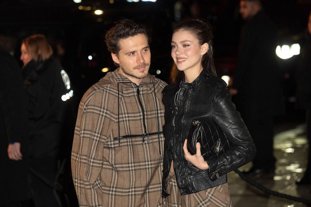 Brooklyn Beckham e la moglie Nicola Peltz (immagine d'archivio),