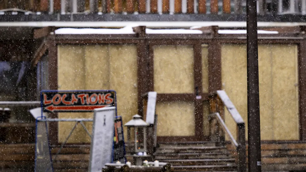 Der Eingang des «Le Constellation» nach der Brandkatastrophe.