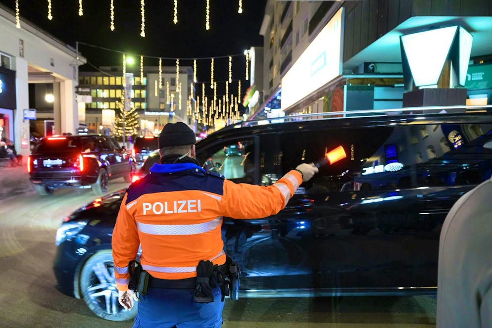 Kapo Graubünden has a particularly busy time during the WEF week.