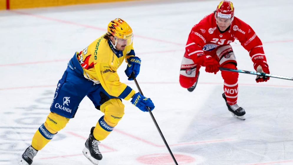 Von den Rapperswil-Jona Lakers nicht zu stoppen: der Davoser Goldhelm Matej Stransky