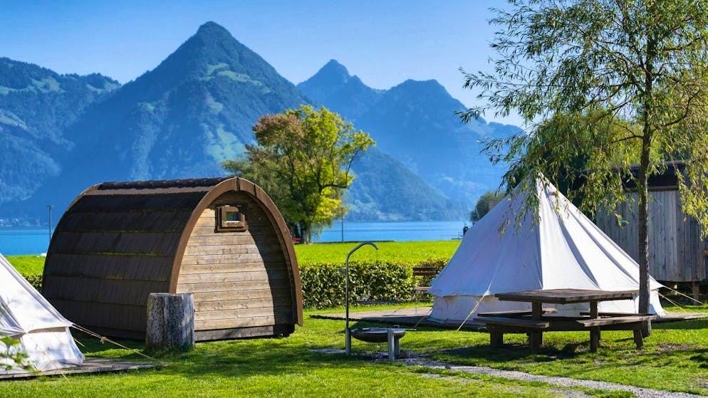 Camping: less comfortable than a hotel, but still increasingly expensive, at least in Switzerland.