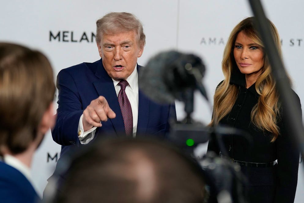 Donald und Melania Trump bei der «Melania«-Ptemiere am 20. Januar im John F. Kennedy Memorial Center For The Performing Arts in Washington. 