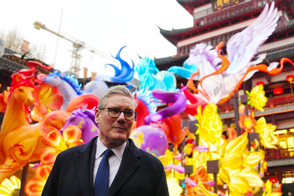 British Prime Minister Keir Starmer visits Yuyuan Garden on Friday, Jan. 30, 2026 in Shanghai, China. (Carl Court/Pool Photo via AP)
