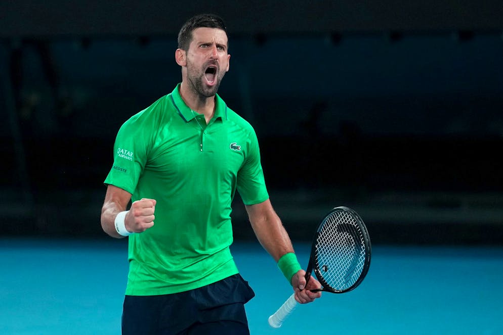 Novak Djokovic läuft heiss.