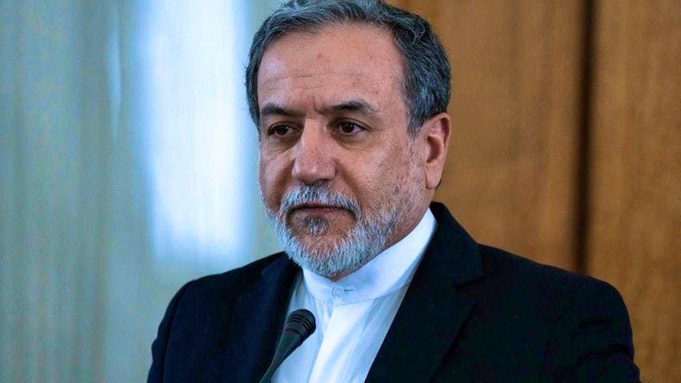 ARCHIVE - Iranian Foreign Minister Abbas Araghchi takes part in a joint press conference with his Turkmen counterpart. Photo: Vahid Salemi/AP/dpa