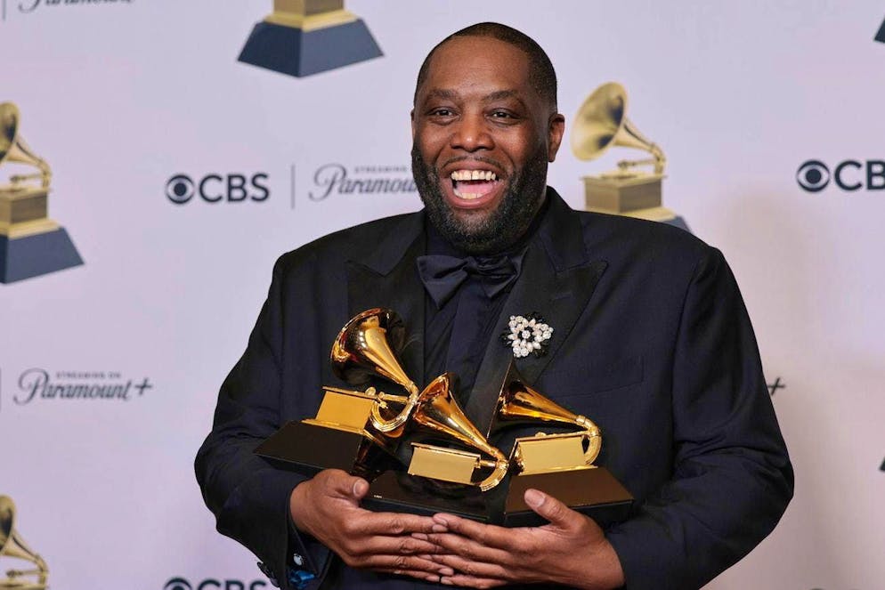Killer Mike, lauréat de plusieurs prix, lors des Grammys 2024. EPA/ALLISON DINNER