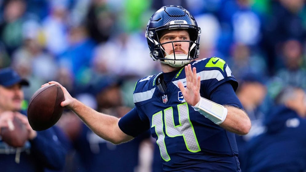 Beim Super Bowl LX (60) trifft Seattle-Quaterback Sam Darnold mit seinen Seahawks auf die New England Patriots.