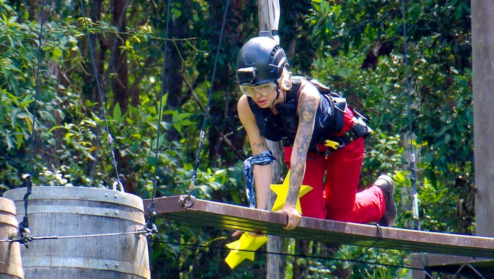 Ariel sammelte tapfer Sterne im Dschungelcam: Gut, ohne Gekreische geht es auch an Tag 7 nicht.