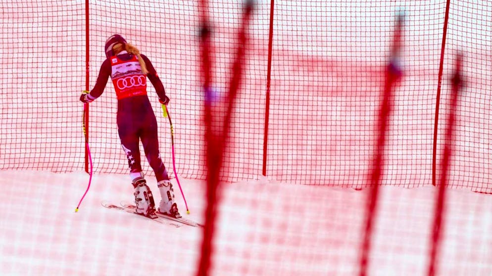 Lindsey Vonn gehört in Crans-Montana zu den Fahrerinnen, die nichts ins Ziel kommen