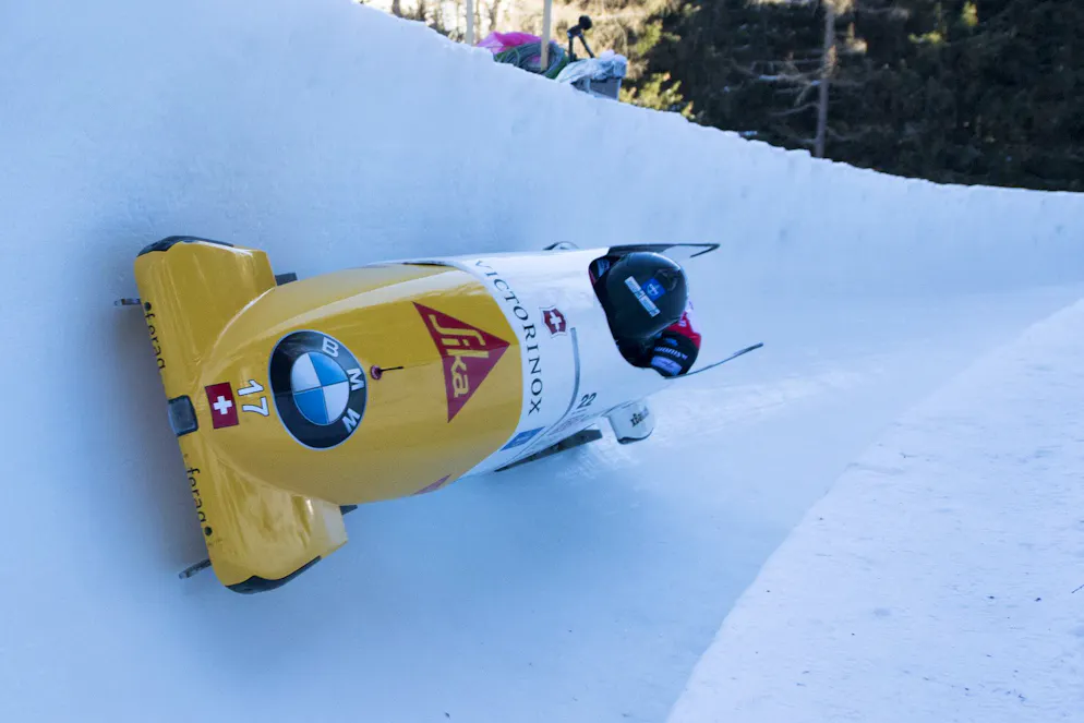 Beat Hefti e Sandro Ferrari in azione nel 2017.
