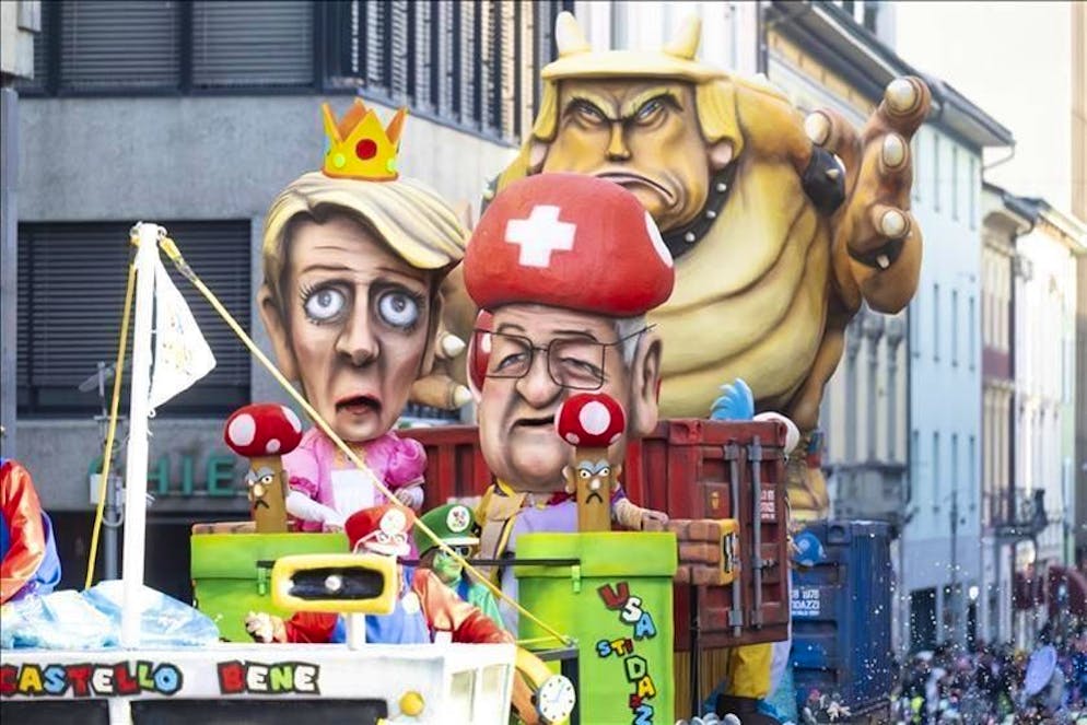 Il carro premiato della "Castello Bene"