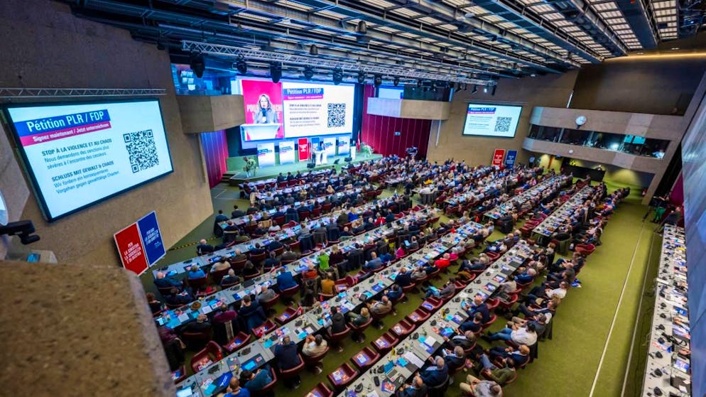 I delegati del PLR oggi a Ginevra.