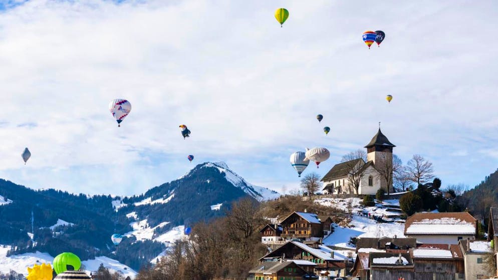 Un'immagine delle mongolfiere presa lo scorso 25 gennaio 2026