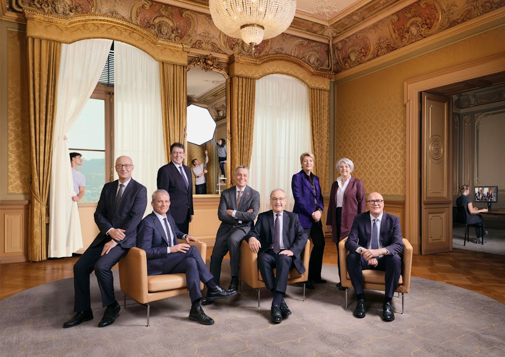 Der Bundesrat wird dieses Jahr von Guy Parmelin als «Erster unter Gleichen» geführt. Die Amt des Bundespräsidenten gibt ihm – anders als in anderen Ländern – nur wenige Sonderrechte.