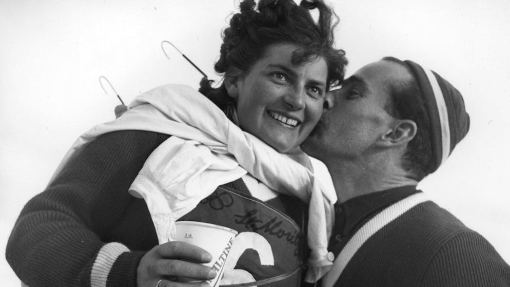 Hedy Schlunegger, Schweizer Olympia-Heldin 1948 in St. Moritz.