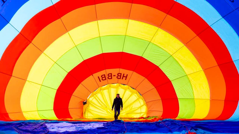 Une semaine inespérée pour les montgolfières à Château-d'Oex - Gallery. La 46e édition du Festival de ballons à Château-d'Oex a bénéficié de 7 jours de vol sur 9.