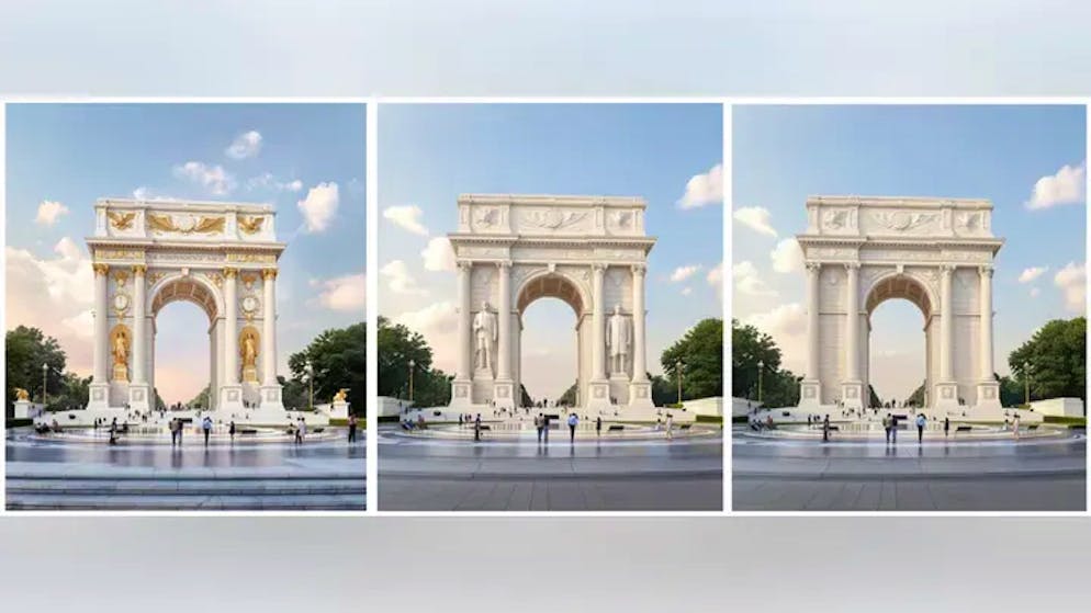 So könnte der Arc de Trump aussehen.