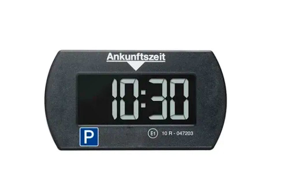 Solche elektronischen Parkscheiben sind in der Schweiz verboten. 