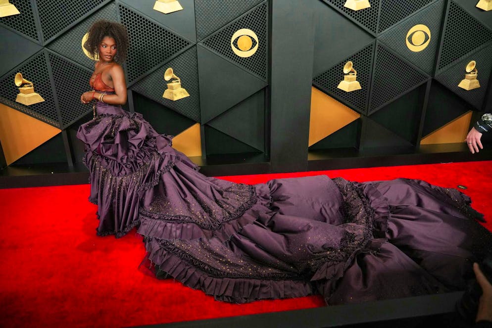 The best and most eye-catching outfits of the 2026 Grammys. Doechii wore a long train.