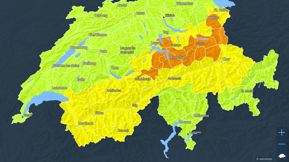 Weather ticker. Here the federal government warns of stormy winds +++ Avalanche danger in the southern Alps