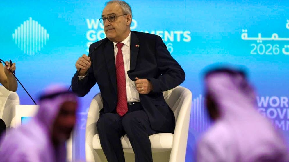 President Guy Parmelin at the World Governments Summit in Dubai.
