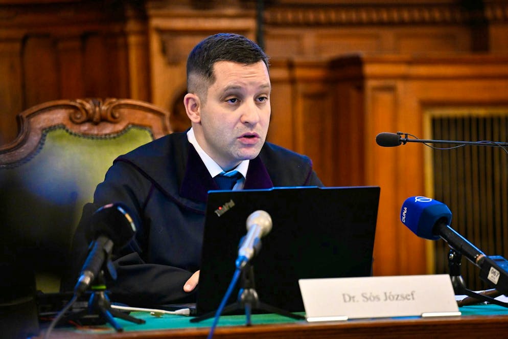 German Maja T. sentenced to eight years in prison in Budapest - Gallery. Judge Jozsef Sos largely followed the arguments of the public prosecutor's office. 