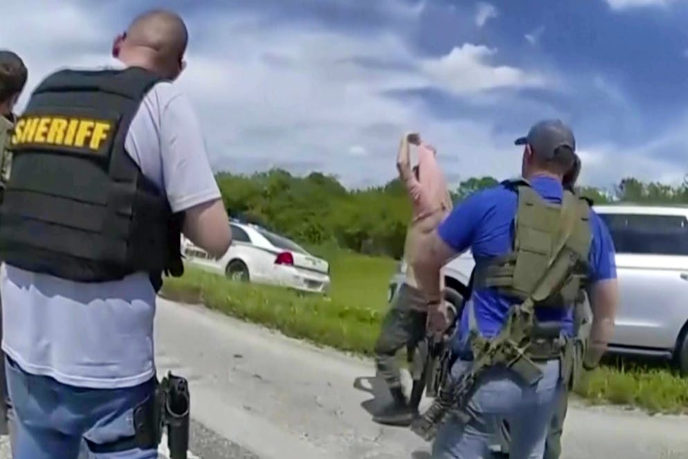 Ryan Routh al momento dell'arresto.