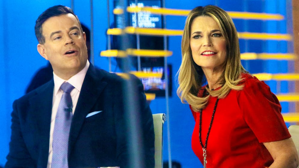 Savannah Guthrie (with co-anchor Carson Daly) hosts the "Today" show on NBC - one of the most popular morning shows on US TV.