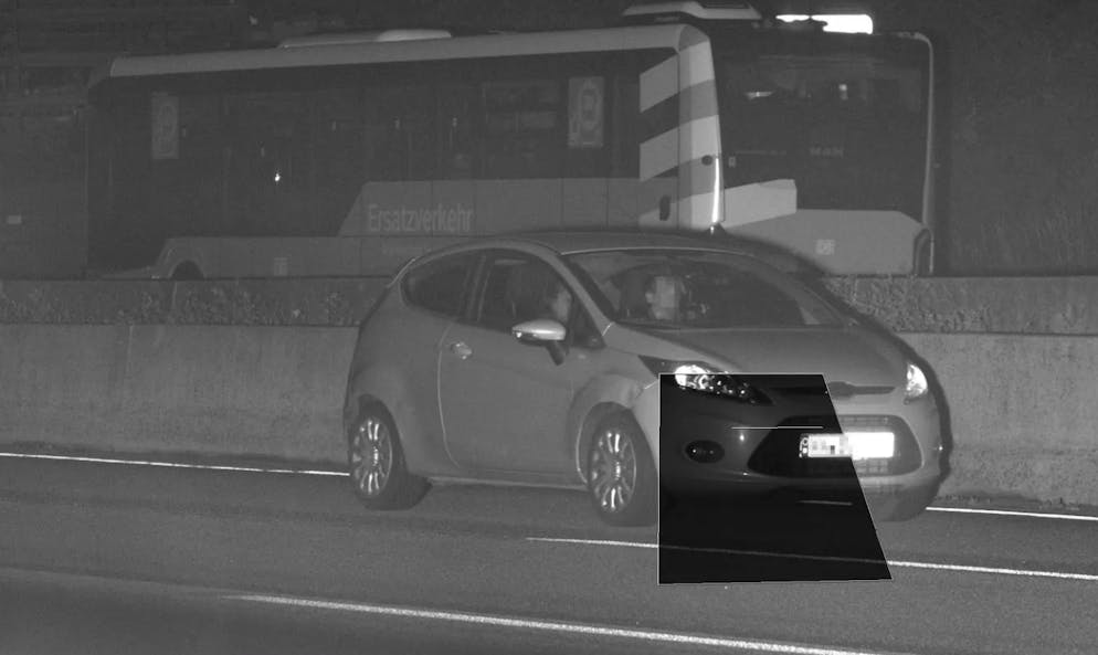 Das geblitzte Auto – für den Fahrer sollte es richtig teuer werden. 