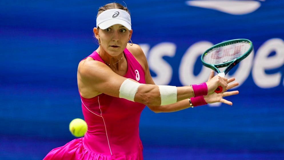 Rebeka Masarova, ici lors du dernier US Open, est tombée sur plus forte qu'elle mercredi.