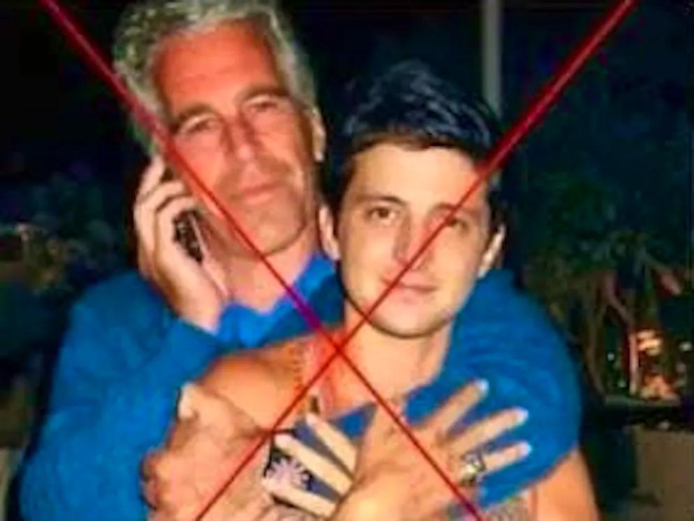 Nein, Epstein will nicht Selenskyj umarmen. 