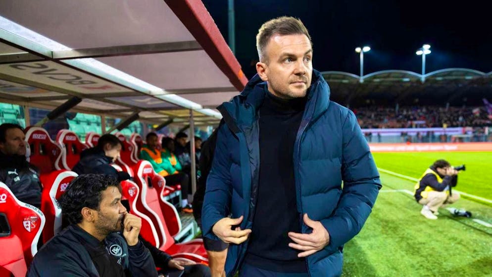 Enrico Maassen plays with FC St. Gallen in Yverdon for a place in the final of the Cup