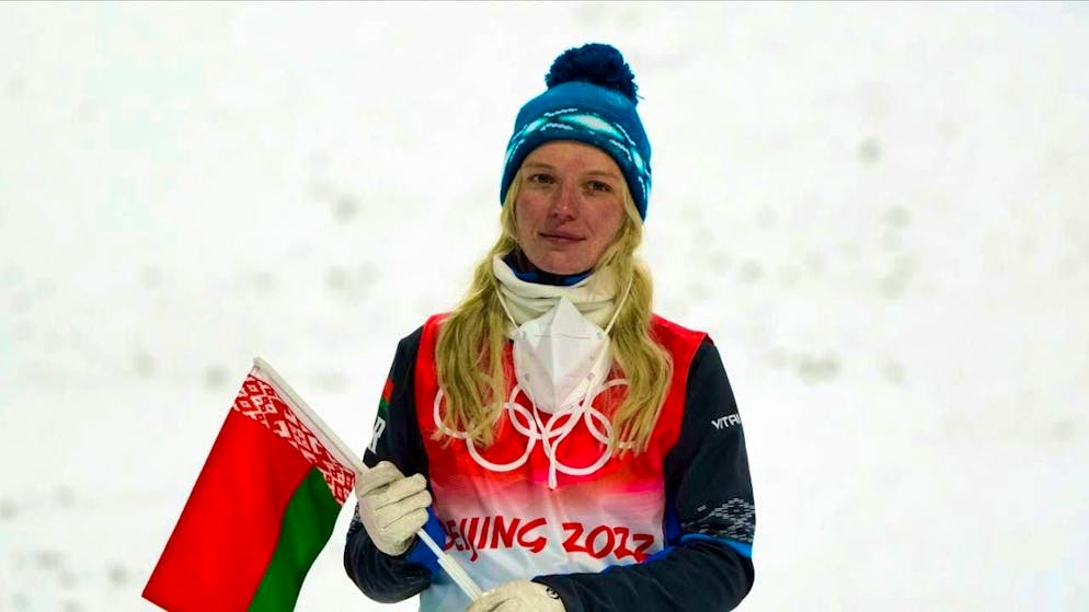 Olympic freestyle skiing champion Hanna Huskova is one of the athletes from Belarus who will be allowed to compete under a neutral flag in Italy