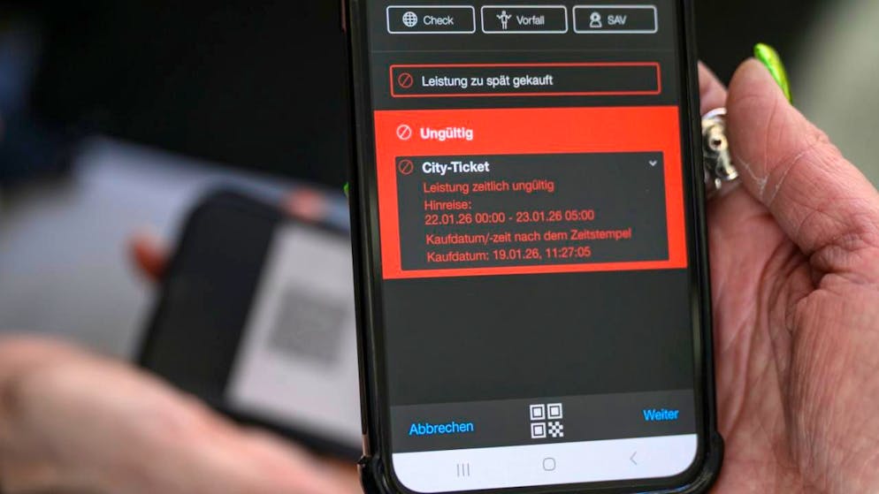 Die Schweizer ÖV-Unternehmen haben 2025 mehr als 1,17 Millionen Fahrgäste ohne gültiges Ticket registriert. (Symbolbild)