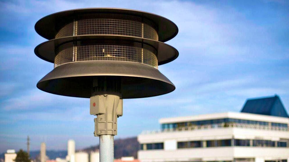 As part of the annual siren test, 7200 mobile and stationary sirens in Switzerland are checked to ensure they are working properly. (archive picture)