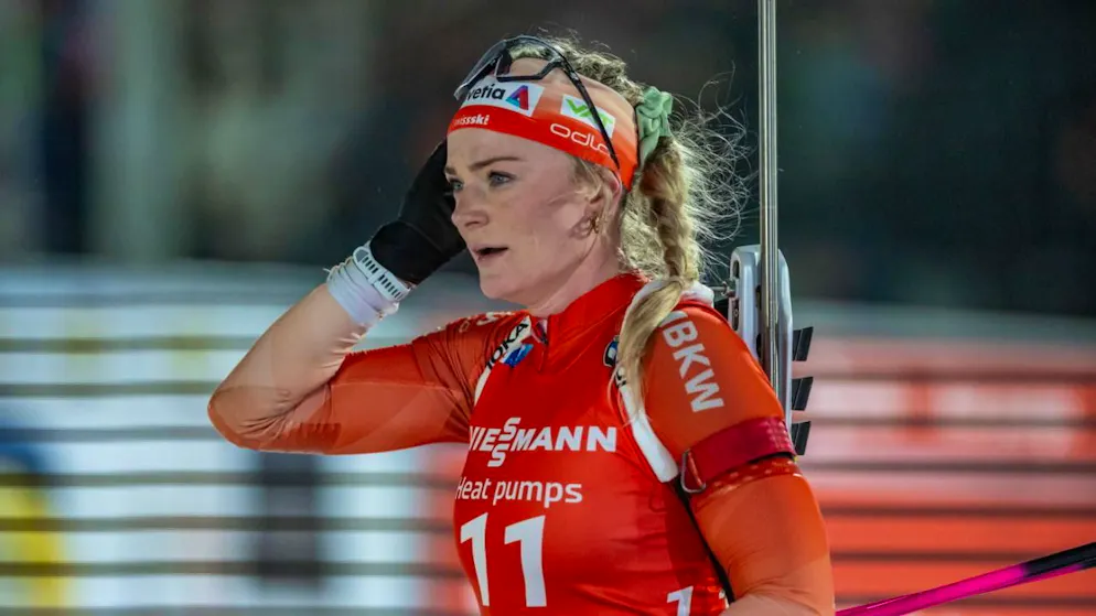 Amy Baserga macht in der Biathlon-Mixed-Staffel den Schluss für die Schweiz
