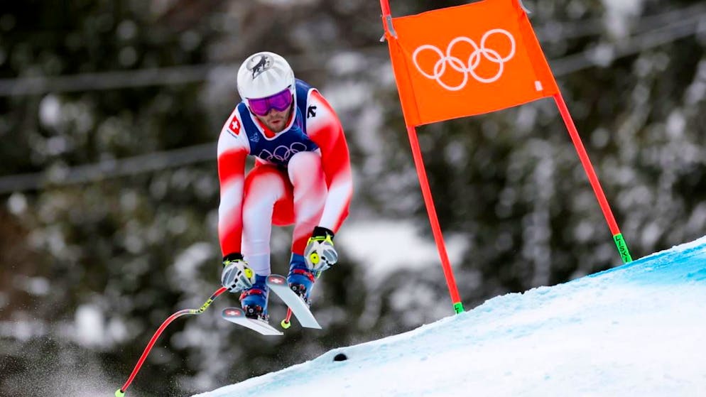 Alpine skiing. Monney and Von Allmen with fast sectors in final training