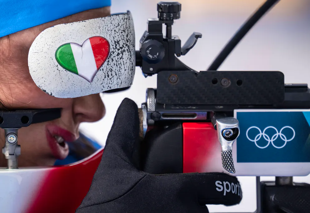 Die besten Bilder der Olympischen Spiele 2026 in Milano Cortina. Dorothea Wierer beim Biathlon-Training.