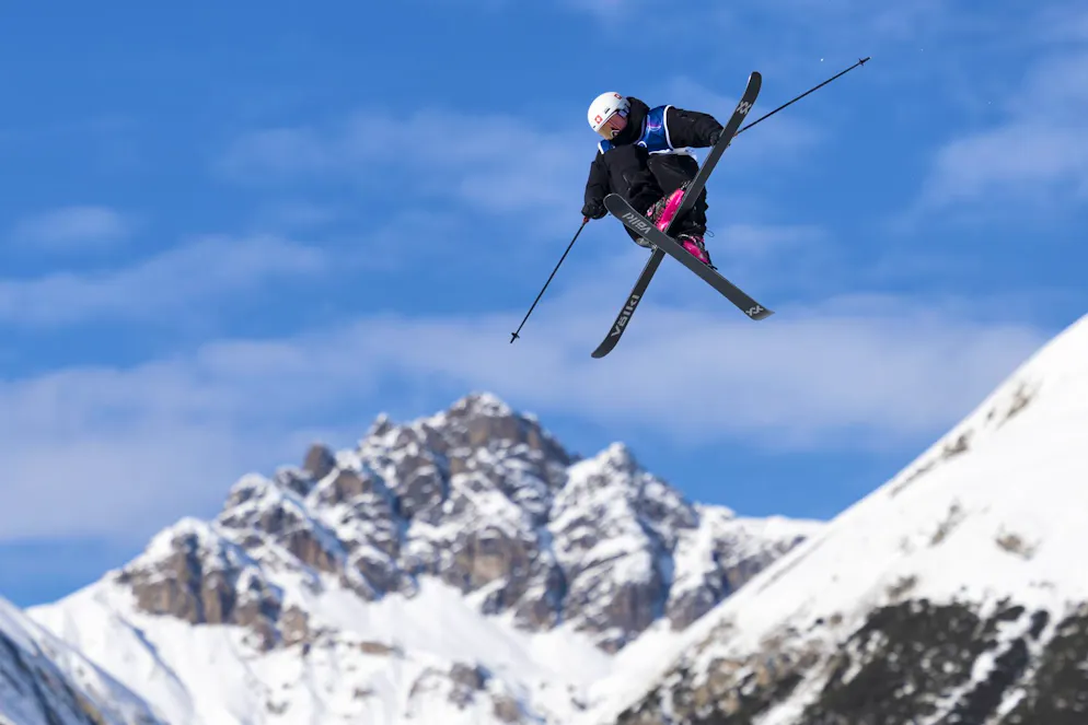 Andri Ragettli in acrobazia.