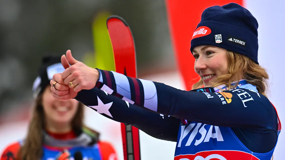 Mikaela Shiffrin a loué samedi la «détermination» «magnifique» de Lindsey Vonn.