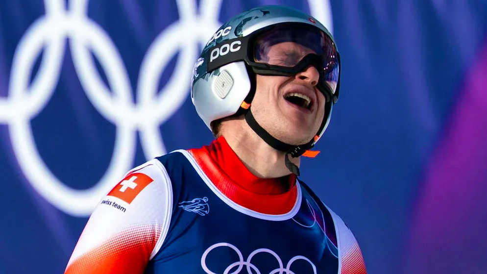 Marco Odermatt termina con un ingrato quarto posto nella discesa libera olimpica.