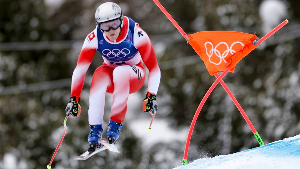 Olympia-Abfahrt im Ticker. Schweizer Dreifachführung: Entfesselter von Allmen führt vor Odermatt und Monney