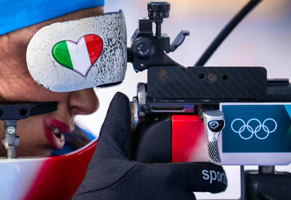 The best pictures of the 2026 Olympic Games in Milano Cortina. Dorothea Wierer during biathlon training.