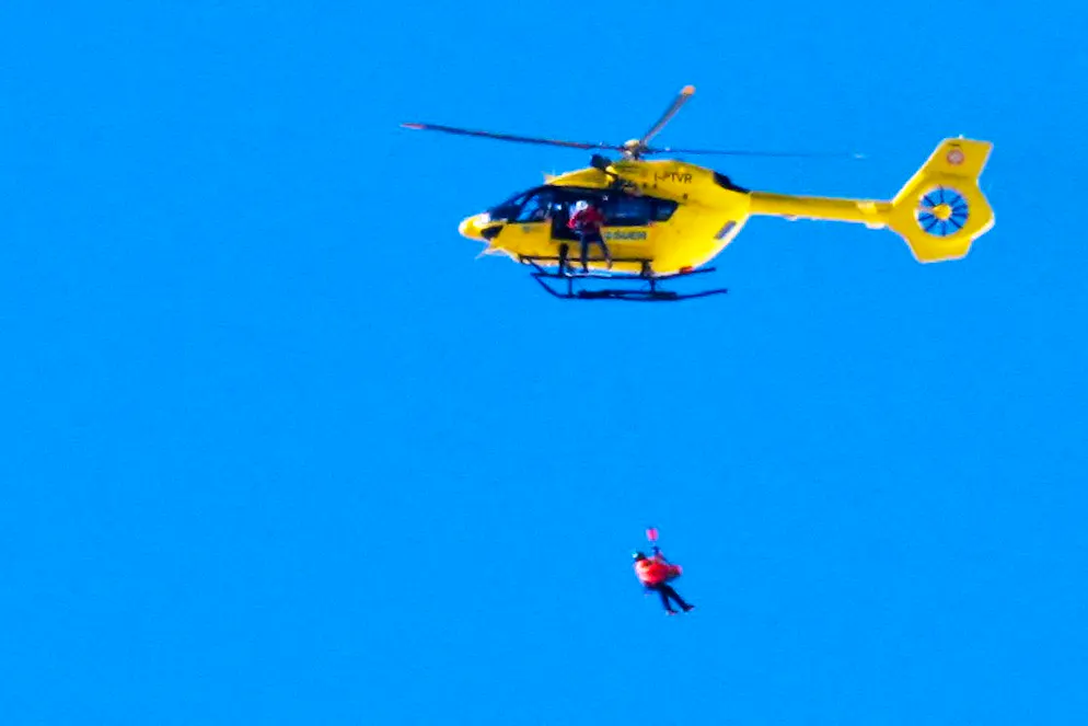 Lindsey Vonn viene trasferita in ospedale.