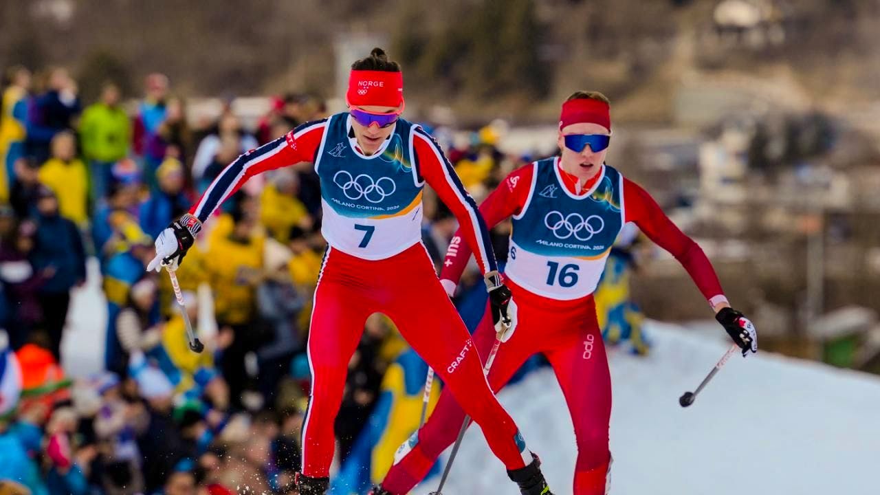 Cross-country skiing. 
