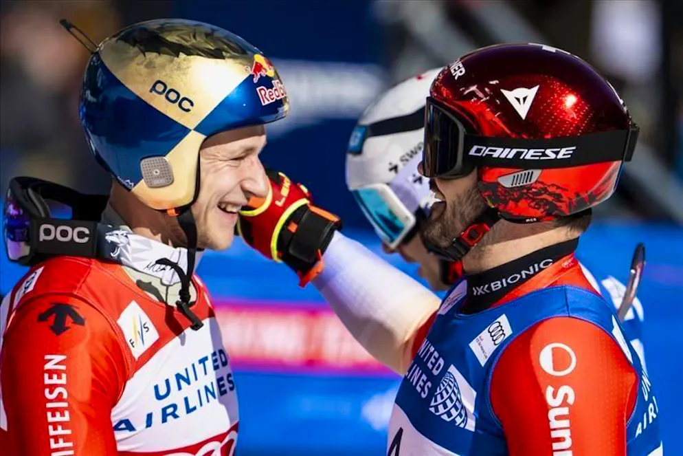 Olimpiadi 2026. In attesa della combinata a squadre maschile, in cui gareggeranno insieme Marco Odermatt e Loïc Meillard