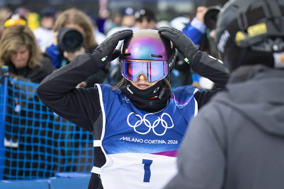 Olimpiadi 2026. Mathilde Gremaud incredula.